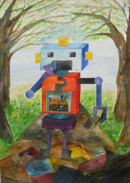 未来をかえるロボット 絵画展受賞者 一般社団法人 静岡発明協会